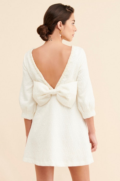 Sister Jane Alice Jacquard Mini Bow Dress | rowely Sister Jane Alice Jacquard Mini Bow Dress | rowely